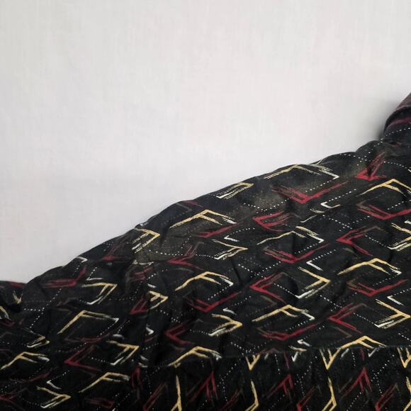 Crazy Horse Button Up Mens Large Hawaiian Geometric Short Sleeve Shirt - Picture 9 of 11